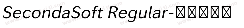 SecondaSoft Regular字体转换